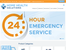 Tablet Screenshot of homehealthsolutions.com